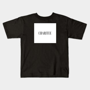 Charitee White Standard Kids T-Shirt